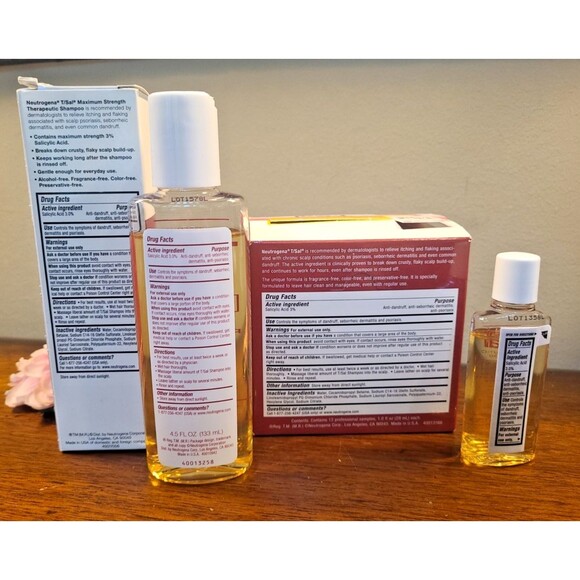 Neutrogena T/Sal Therapeutic MAXIMUM Strength Shampoo 4.50 oz + 12 1 oz LOW FILL - Picture 6 of 8